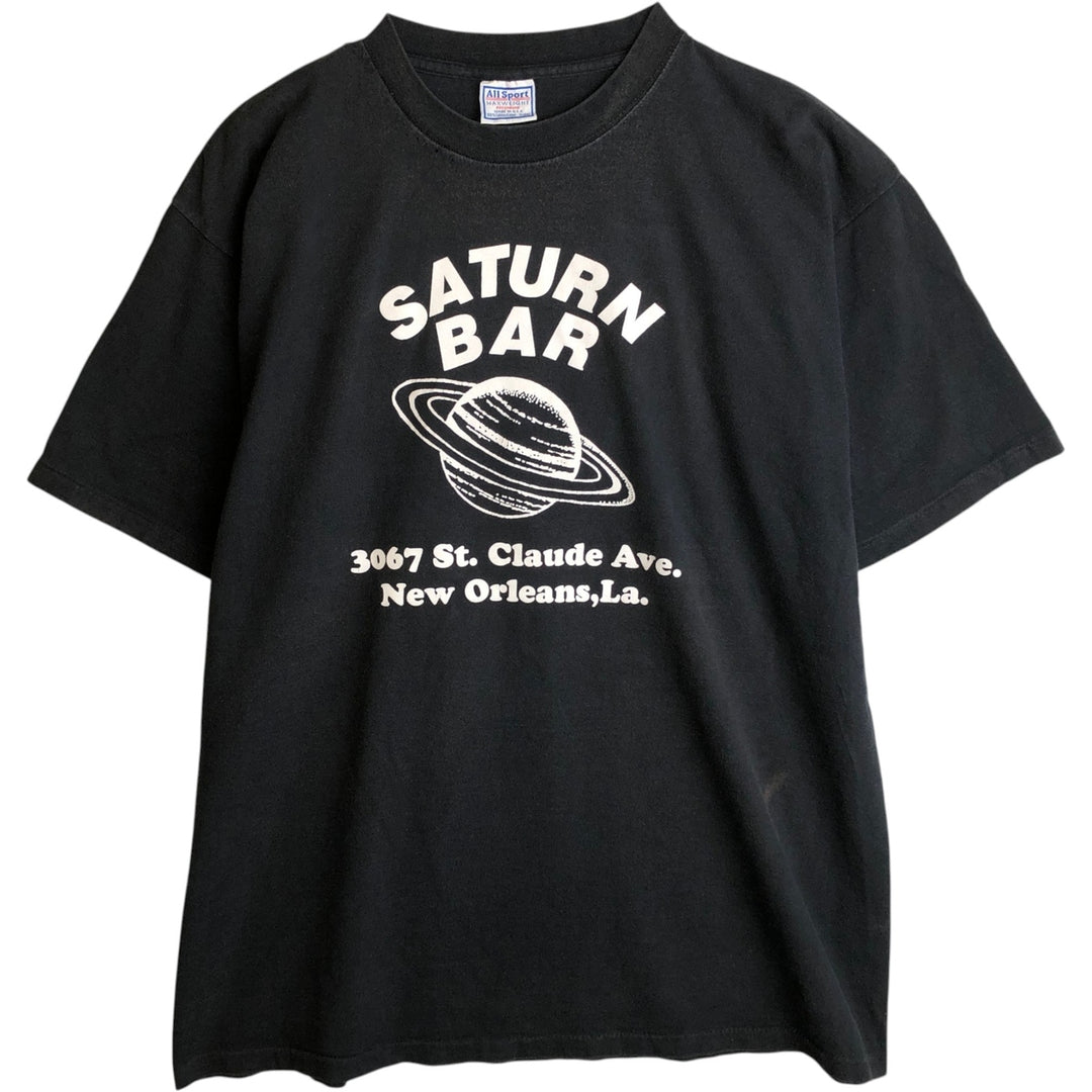 90'S All Sport Print T-shirt Made in USA Men's XL Vintage cotton black type Vintage Second Hand