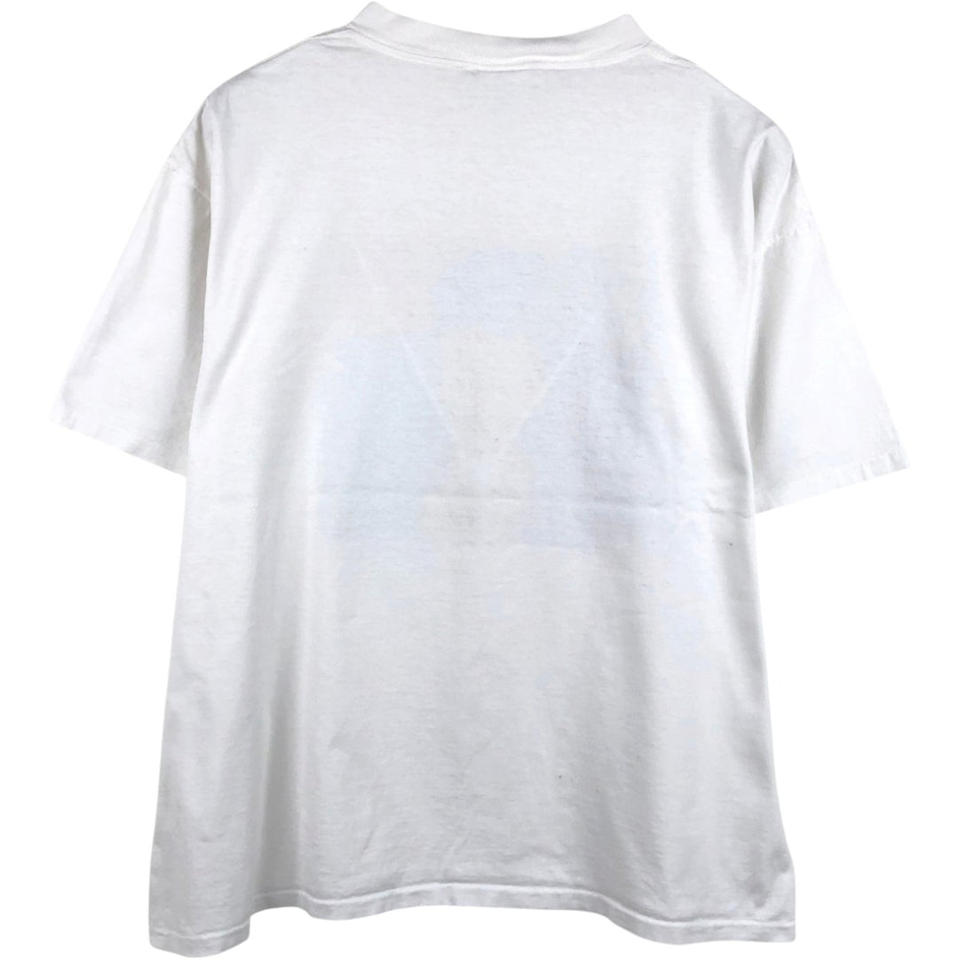 90'S GANGO GALLERY Printed T-Shirt, Made in USA, Men's XL equivalent, Vintage cotton white type Vintage Second Hand