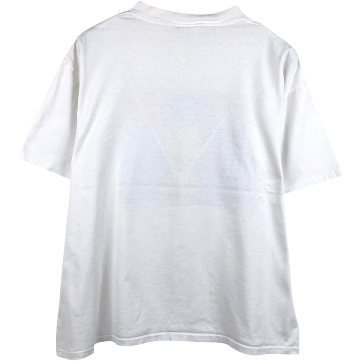 90'S GANGO GALLERY Printed T-Shirt, Made in USA, Men's XL equivalent, Vintage cotton white type Vintage Second Hand