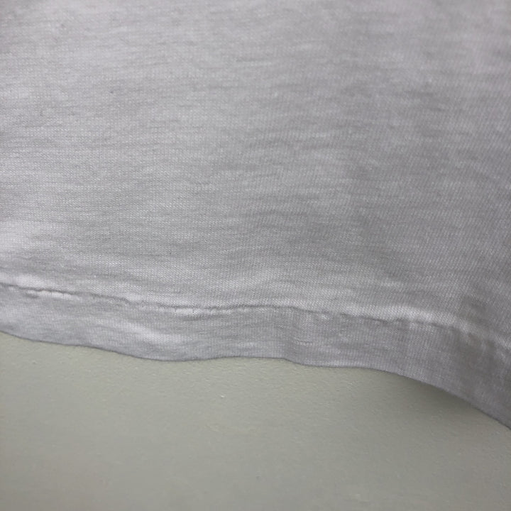 ~90'S Q TEES Floral Print T-Shirt, Men's Size M (Equivalent), Vintage cotton white type Vintage Second Hand