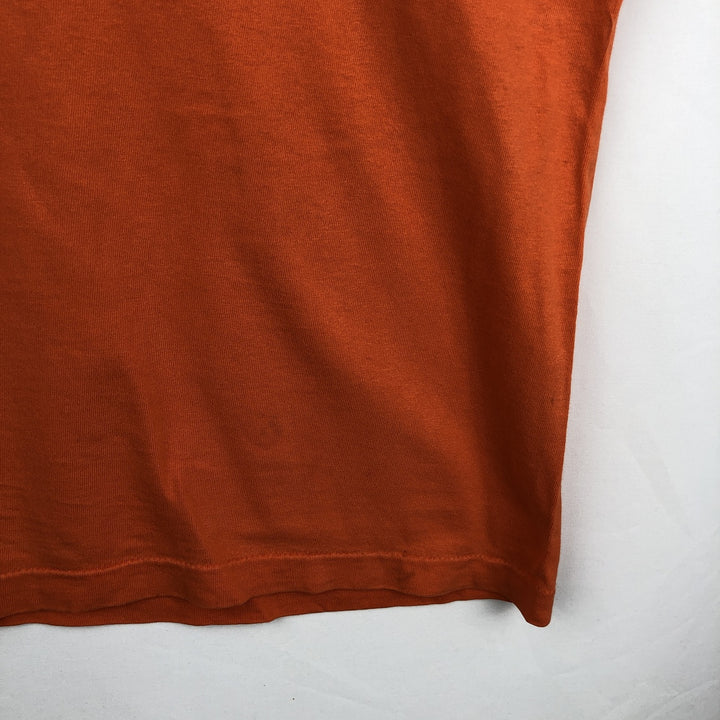 Fruit of the Loom Print T-Shirt, Made in USA, Men's XL cotton orange type Vintage Second Hand