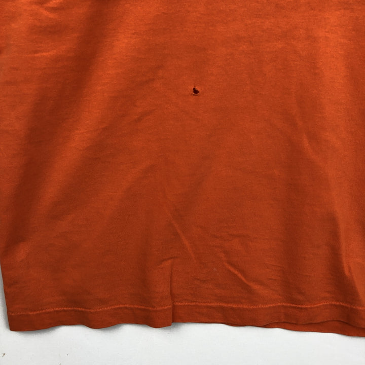 Fruit of the Loom Print T-Shirt, Made in USA, Men's XL cotton orange type Vintage Second Hand