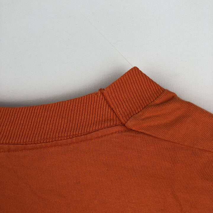 Fruit of the Loom Print T-Shirt, Made in USA, Men's XL cotton orange type Vintage Second Hand
