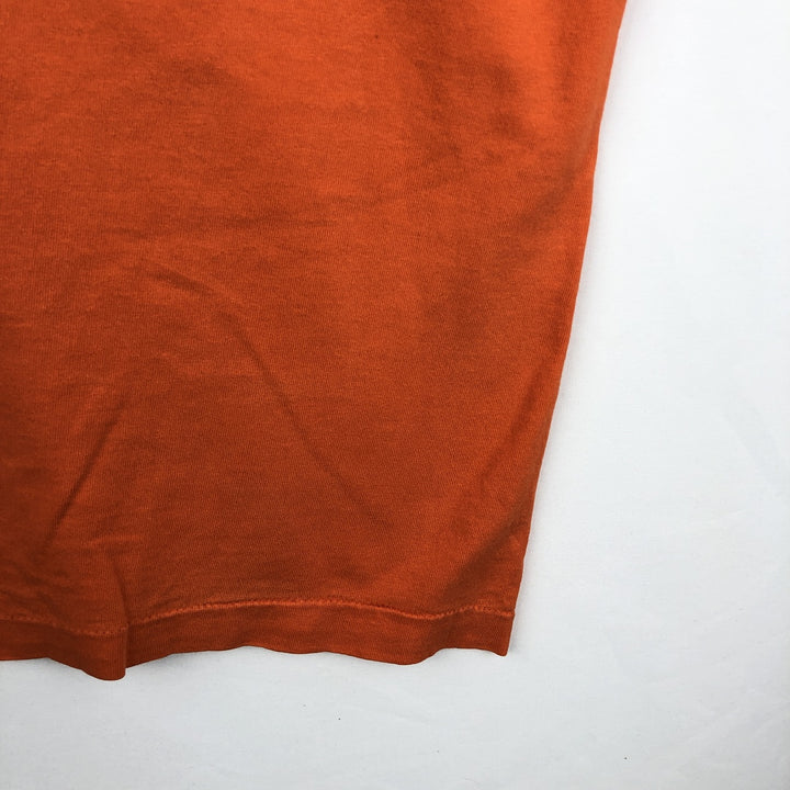 Fruit of the Loom Print T-Shirt, Made in USA, Men's XL cotton orange type Vintage Second Hand