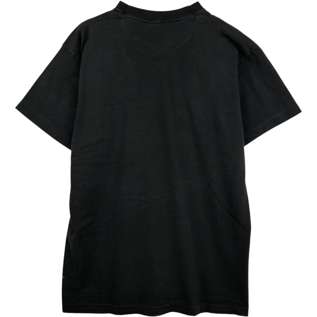 Fruit of the Loom message print T-shirt, made in USA, men's size XL equivalent, vintage. cotton black type Vintage Second Hand