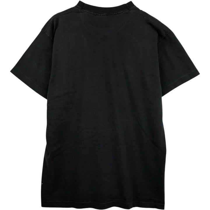 Fruit of the Loom message print T-shirt, made in USA, men's size XL equivalent, vintage. cotton black type Vintage Second Hand
