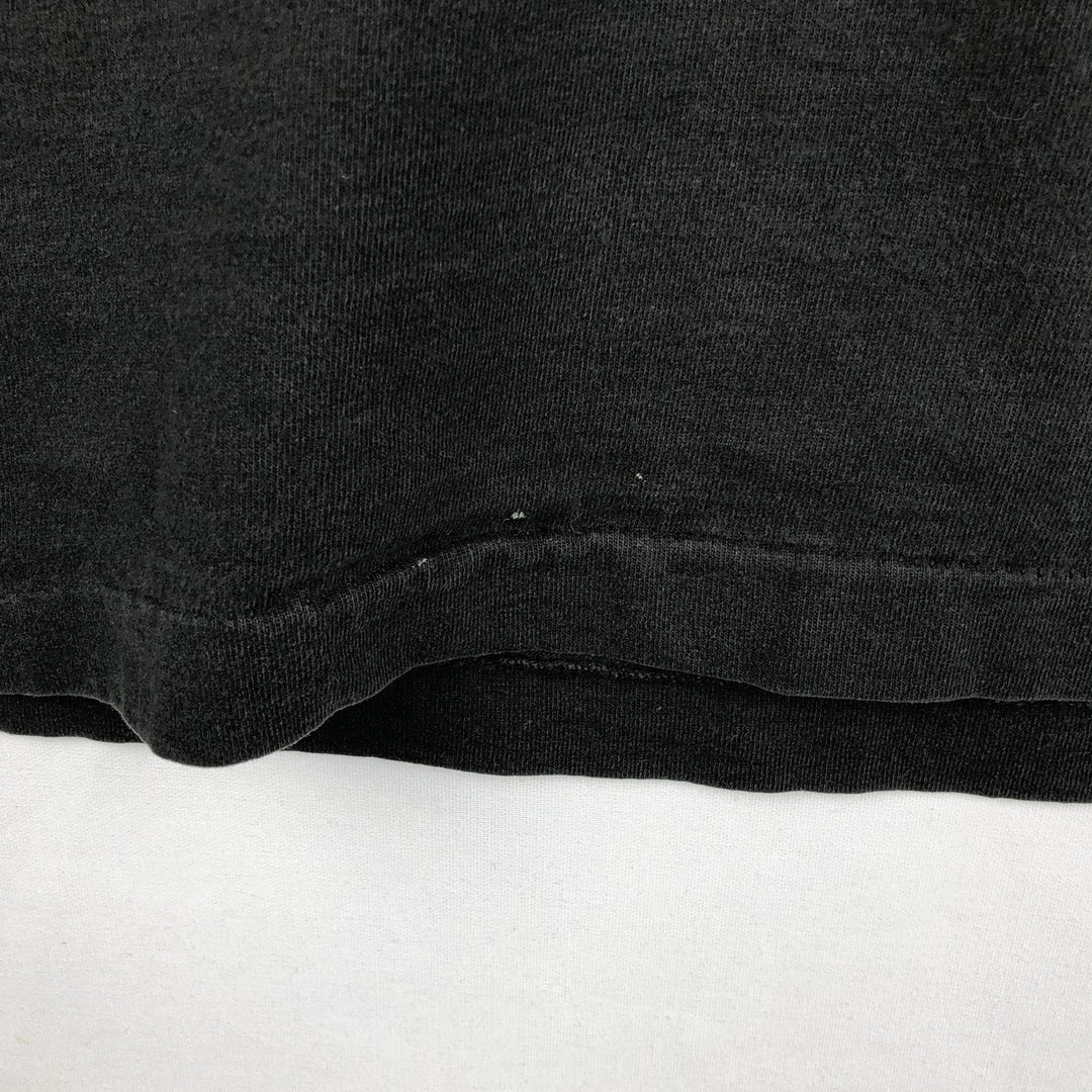 Fruit of the Loom message print T-shirt, made in USA, men's size XL equivalent, vintage. cotton black type Vintage Second Hand