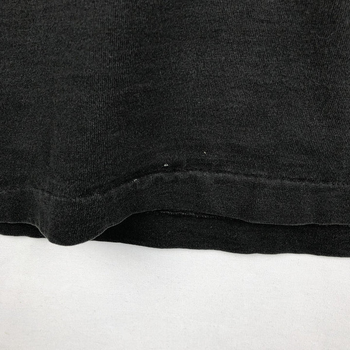 Fruit of the Loom message print T-shirt, made in USA, men's size XL equivalent, vintage. cotton black type Vintage Second Hand
