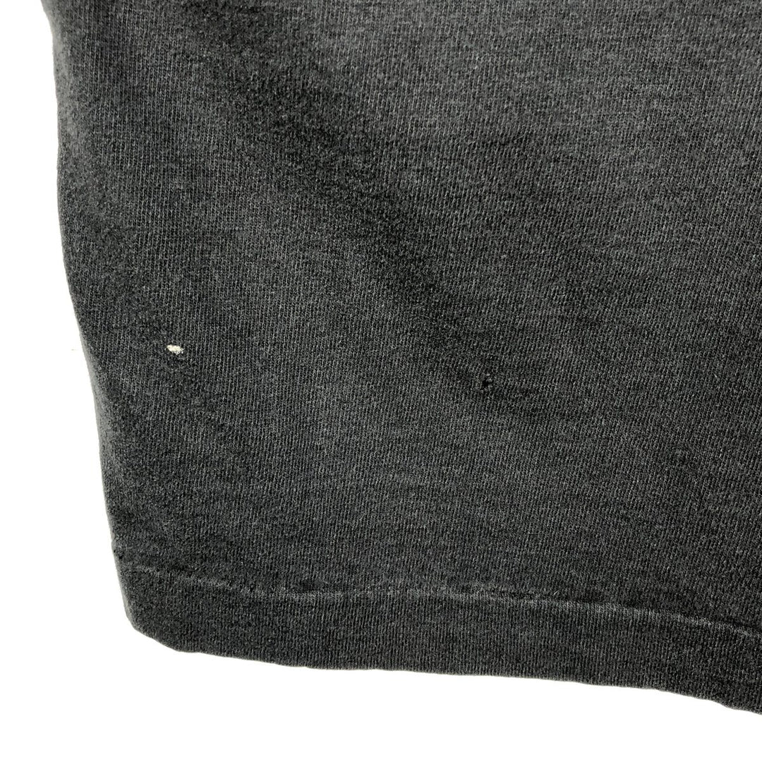 Fruit of the Loom message print T-shirt, made in USA, men's size XL equivalent, vintage. cotton black type Vintage Second Hand