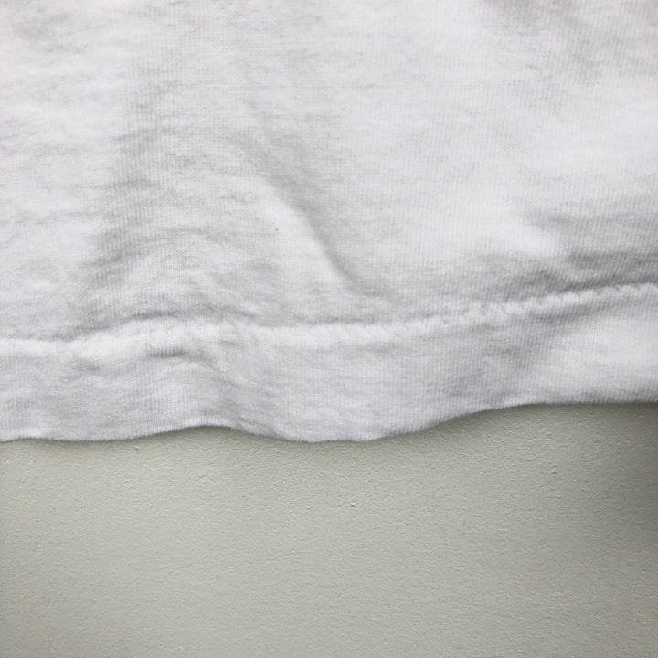 90s-00'S Fruit of the Loom Peacock Papers Print T-Shirt, Men's XL equivalent, Vintage cotton white type Vintage Second Hand
