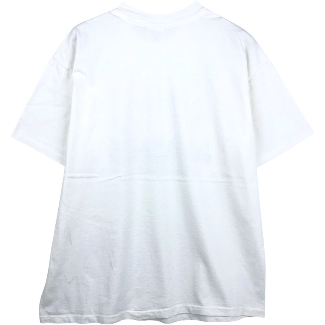 Vintage 90'S Hanes floral print T-shirt, made in the USA, men's size XL cotton white type Vintage Second Hand
