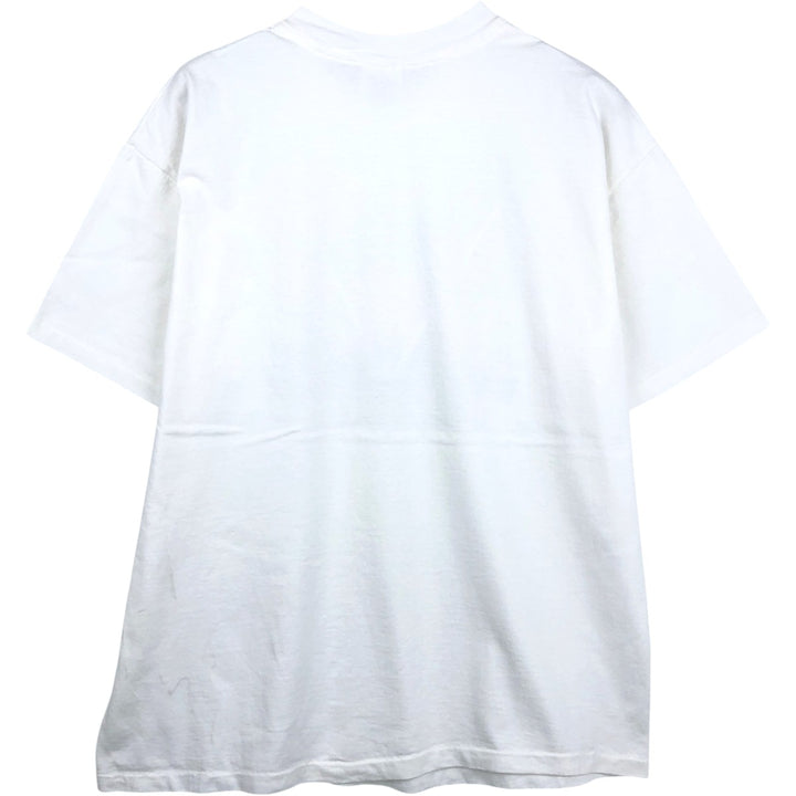 Vintage 90'S Hanes floral print T-shirt, made in the USA, men's size XL cotton white type Vintage Second Hand