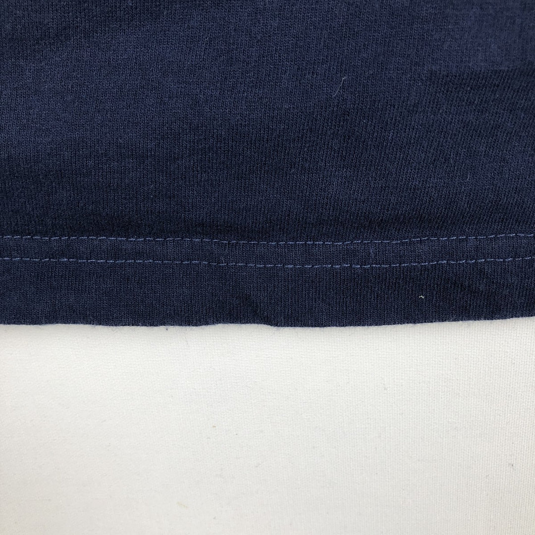 NFL New England Patriots Long-Sleeve T-Shirt (Men's Size XL) cotton navy blue type Vintage Second Hand