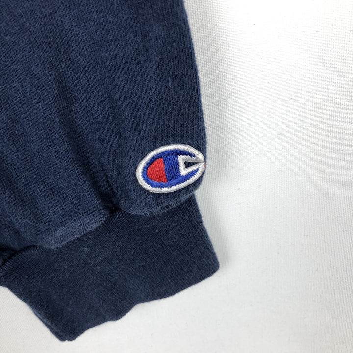 Champion Columbia University College Long-Sleeve T-Shirt (Men's XL equivalent) cotton navy blue type Vintage Second Hand