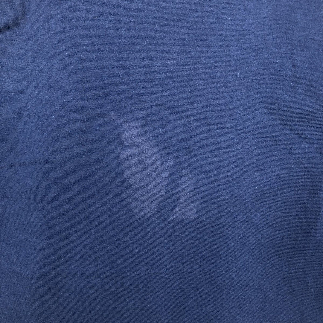 Champion Columbia University College Long-Sleeve T-Shirt (Men's XL equivalent) cotton navy blue type Vintage Second Hand