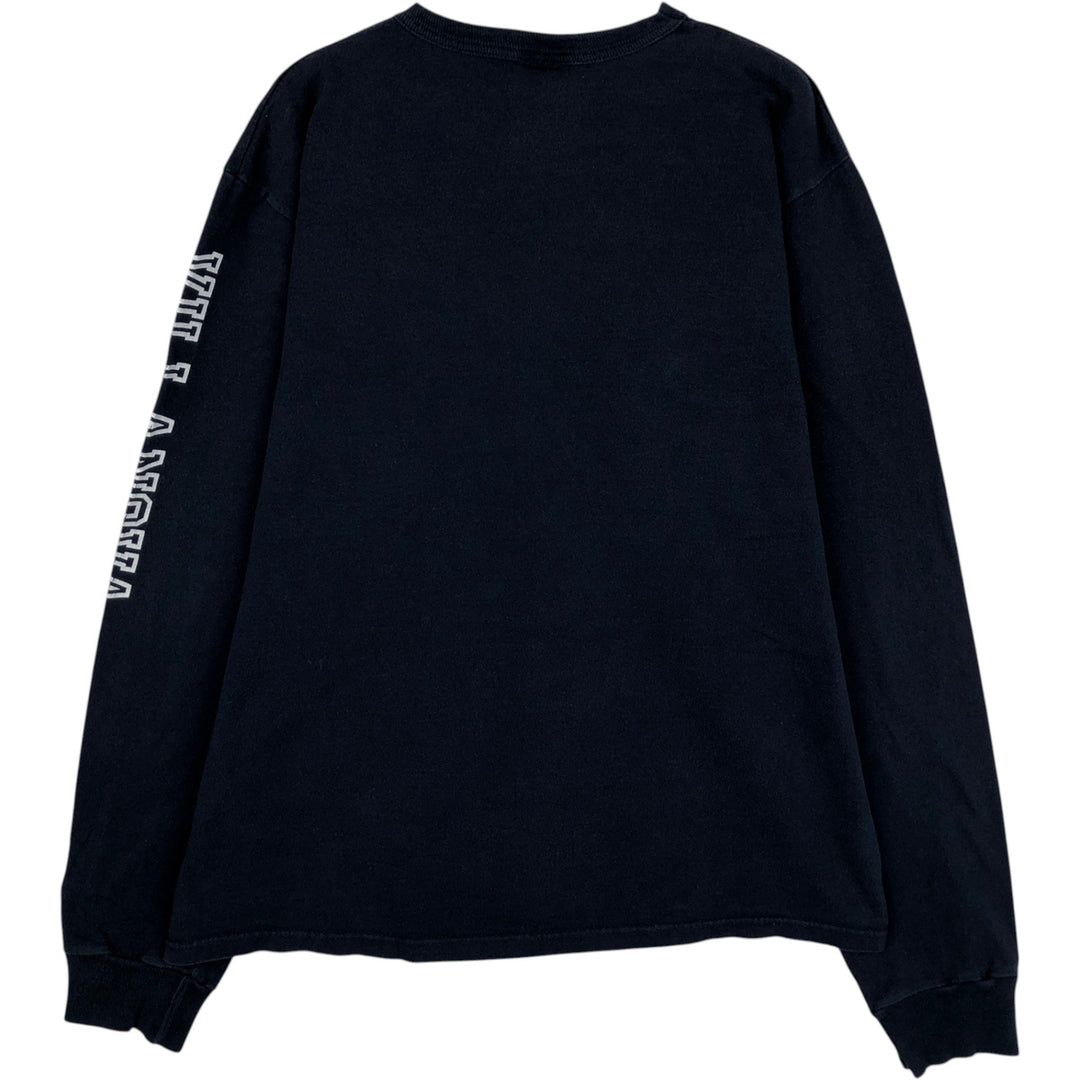 Champion Long-Sleeve T-Shirt (Men's Size L) cotton navy blue type Vintage Second Hand