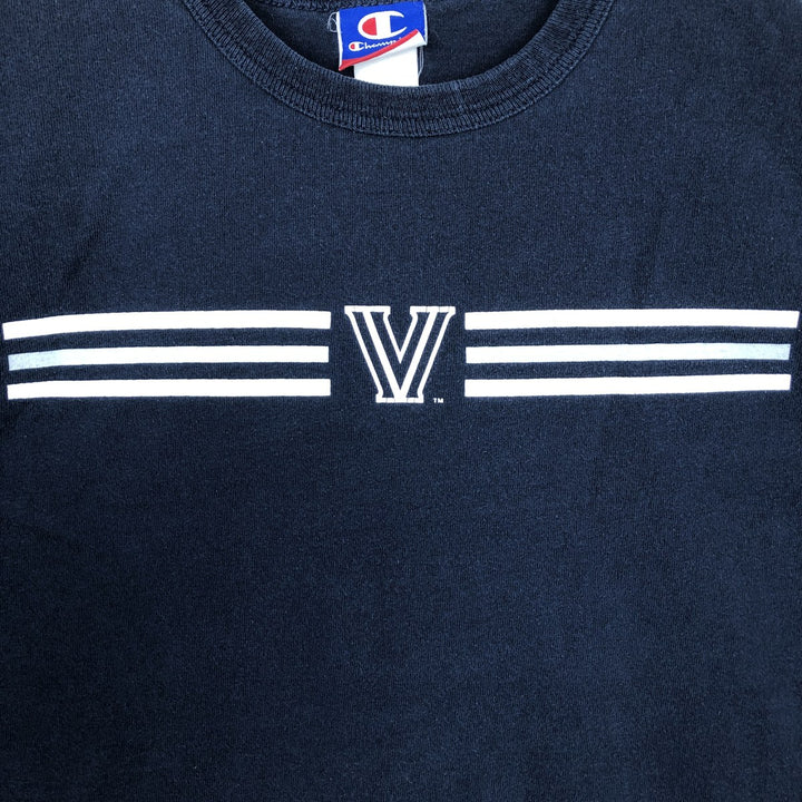 Champion Long-Sleeve T-Shirt (Men's Size L) cotton navy blue type Vintage Second Hand