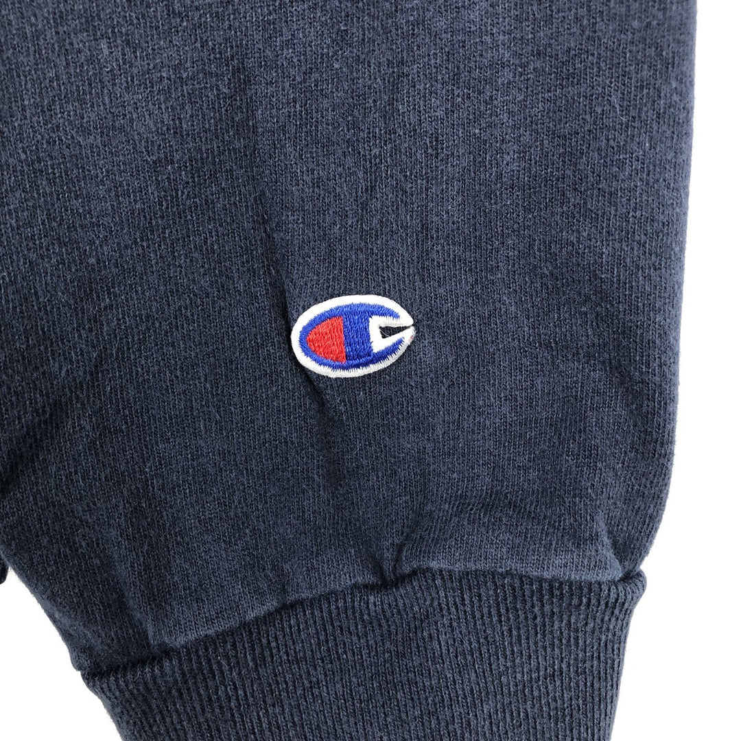 Champion Long-Sleeve T-Shirt (Men's Size L) cotton navy blue type Vintage Second Hand