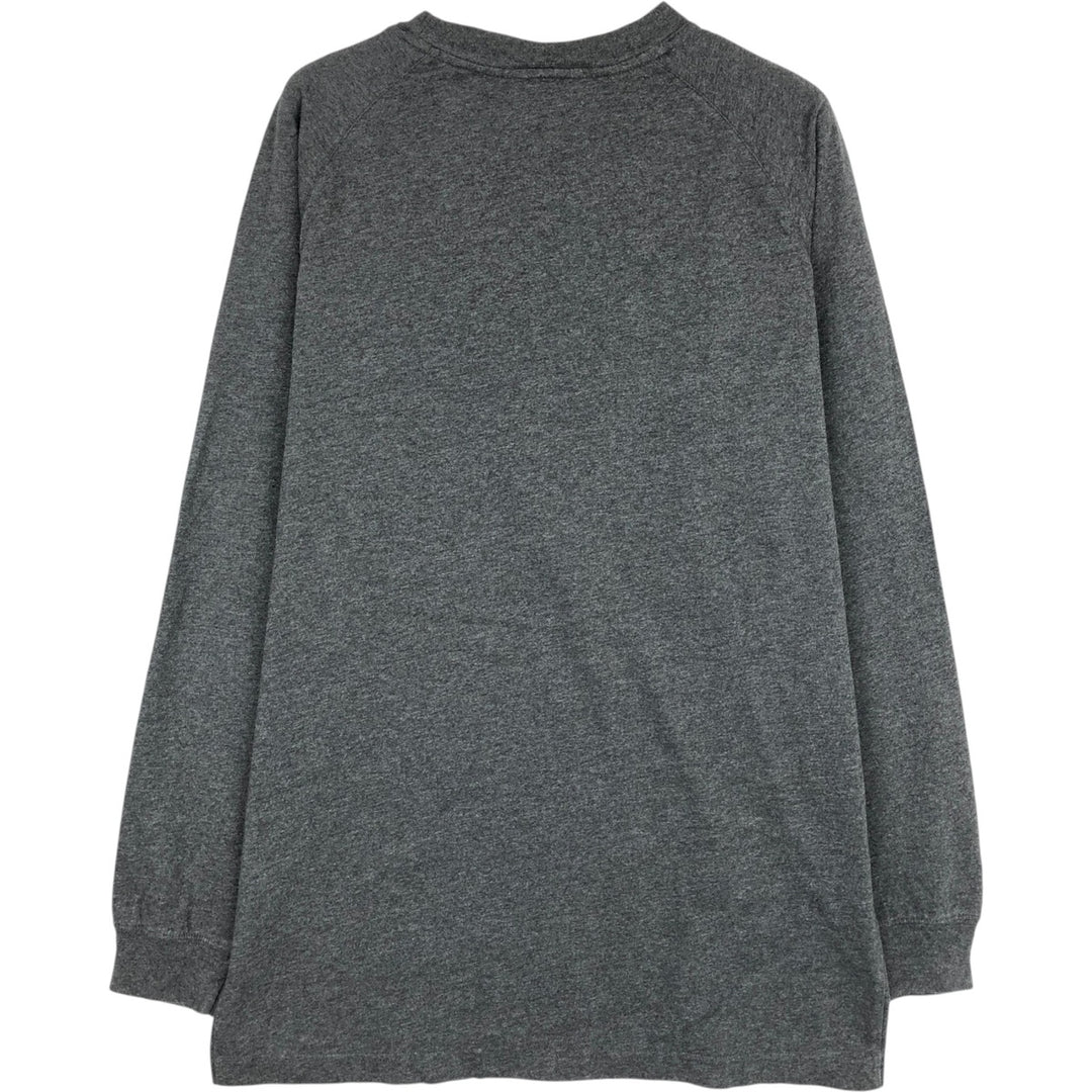 Adidas long-sleeved T-shirt, men's size L cotton gray type Vintage Second Hand