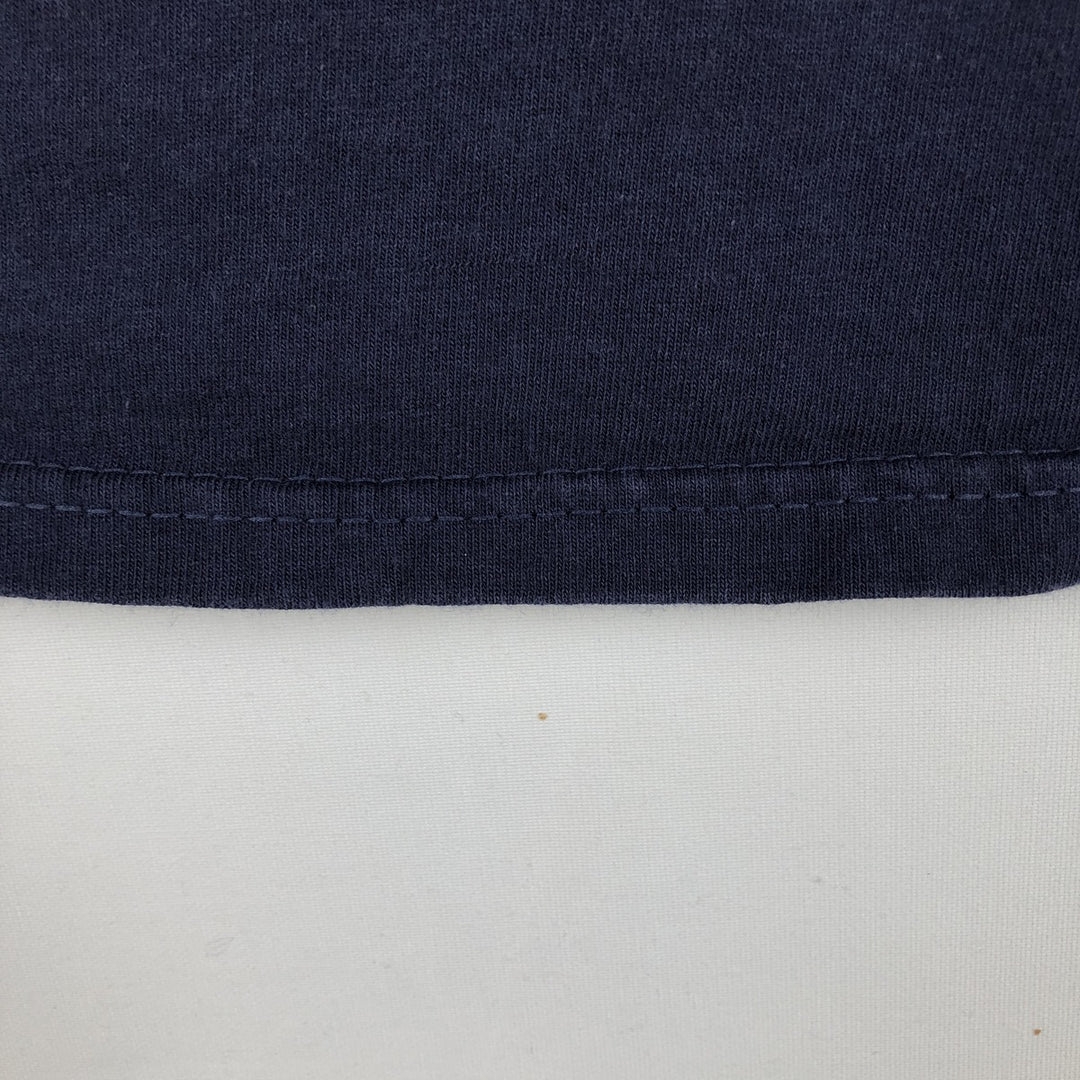 Delta Long-Sleeve T-Shirt (Men's Size L) cotton navy blue type Vintage Second Hand