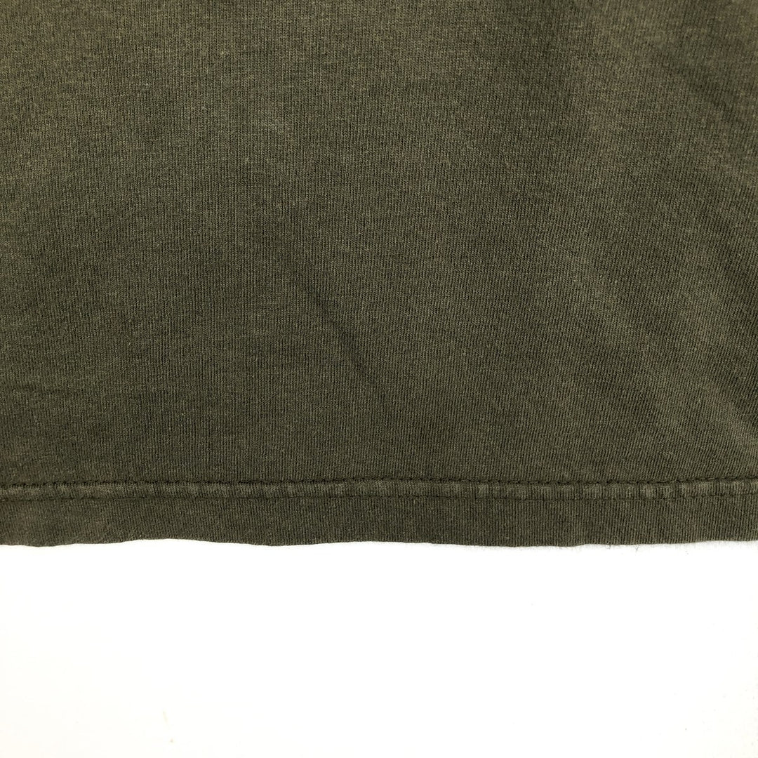 ALSTYLE Long T-Shirt, Men's XL cotton Khaki type Vintage Second Hand