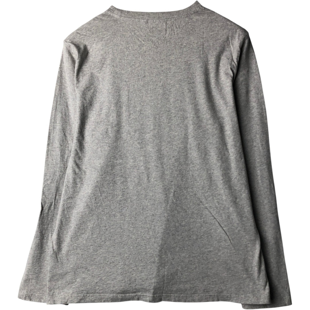 Barbour Tailored Fit Long-Sleeve T-Shirt (Men's Size L) cotton gray type Vintage Second Hand