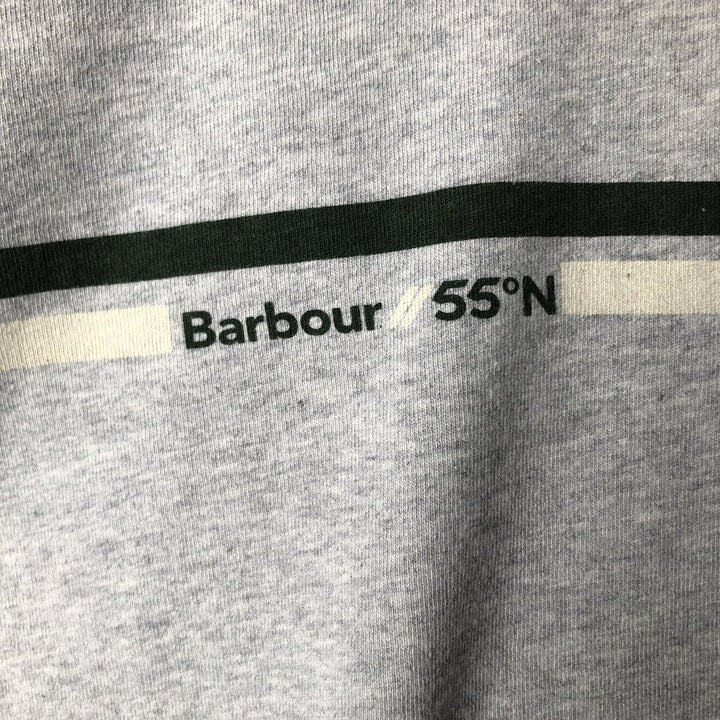 Barbour Tailored Fit Long-Sleeve T-Shirt (Men's Size L) cotton gray type Vintage Second Hand