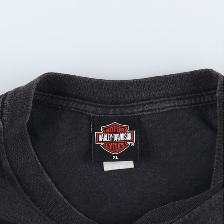 2000'S Harley-Davidson Motorcycle T-shirt, Men's Size XL (approx.) cotton black type Vintage Second Hand