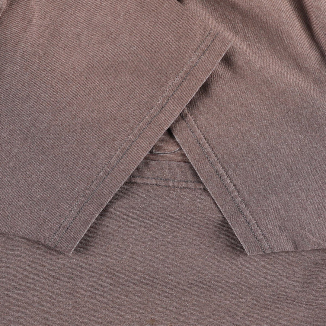 Harley-Davidson Hanes BEEFY-T Fire Pattern Motorcycle T-Shirt, Men's XXL (approx.) unclear beige type brown Vintage Second Hand