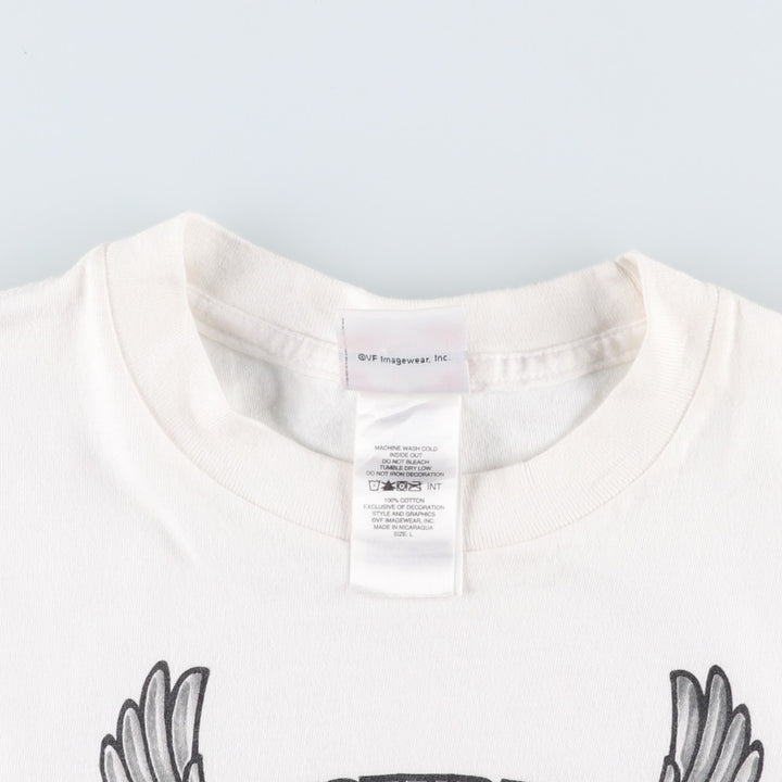 2000'S Harley-Davidson Sleeveless Motorcycle T-Shirt with Eagle Pattern (Men's Size L) cotton white type Vintage Second Hand