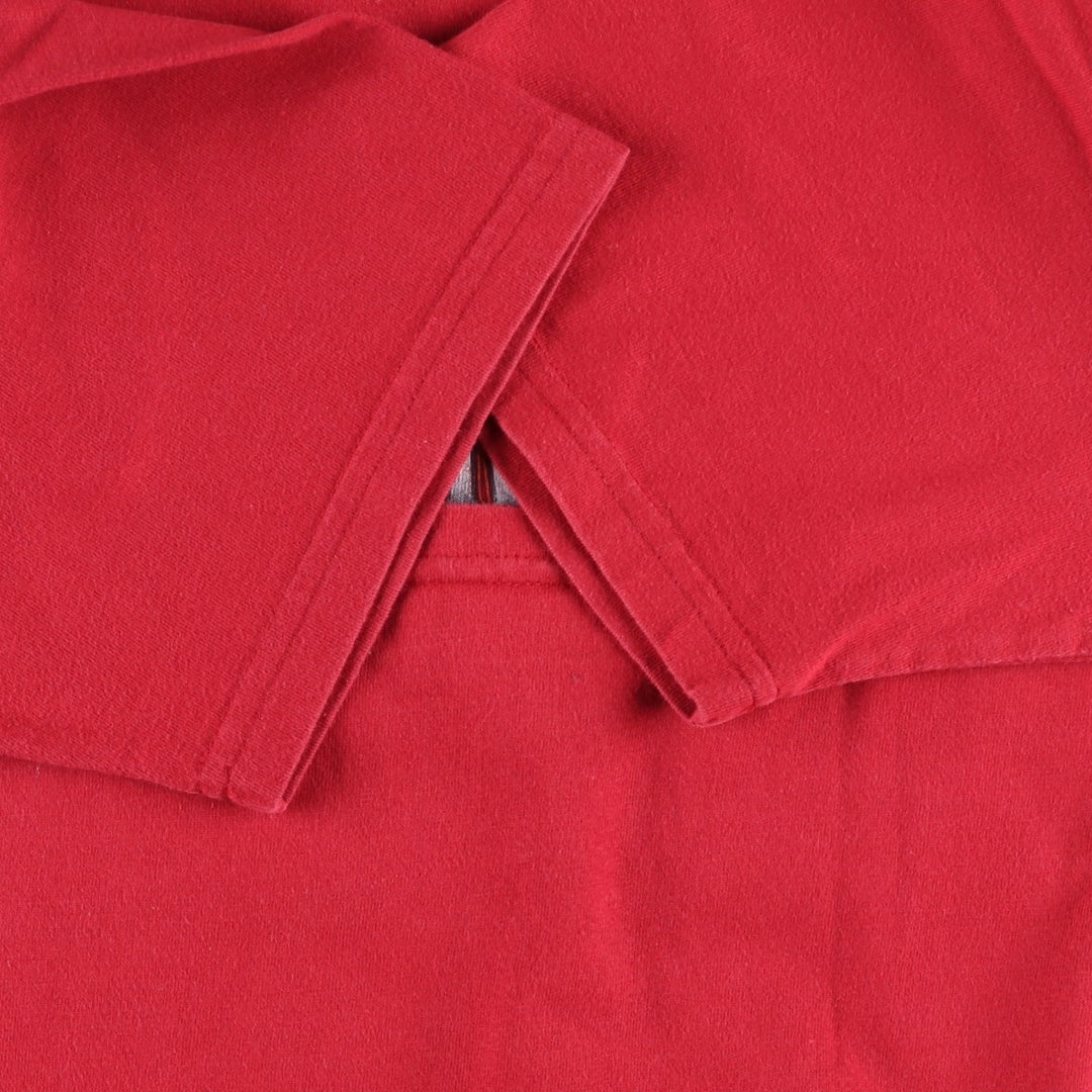 Harley-Davidson Motorcycle T-Shirt, Made in USA, Men's Size L (approx.) cotton red type Vintage Second Hand
