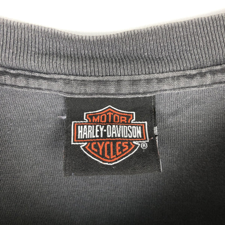 Harley-Davidson Eagle Pattern Motorcycle Bike T-shirt Men's XL unclear Charcoal Vintage Second Hand