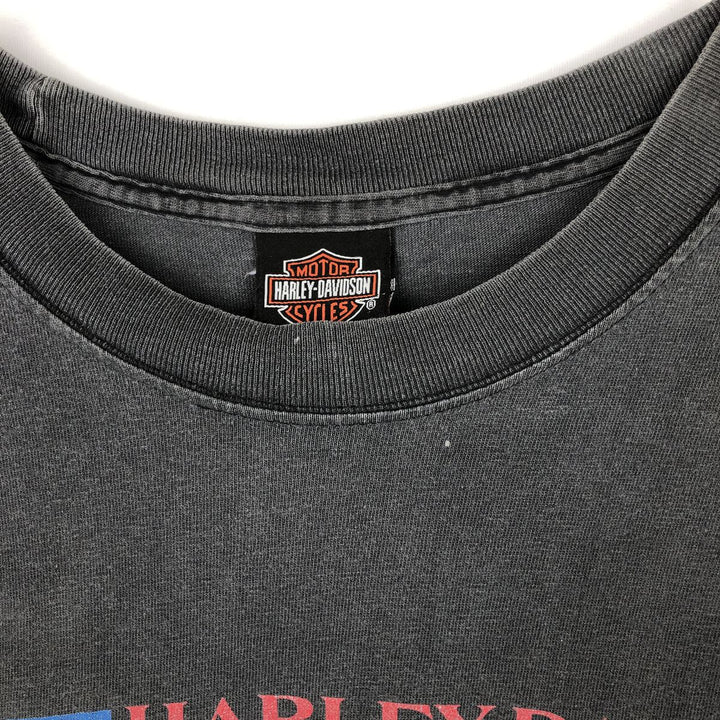 Harley-Davidson Eagle Pattern Motorcycle Bike T-shirt Men's XL unclear Charcoal Vintage Second Hand