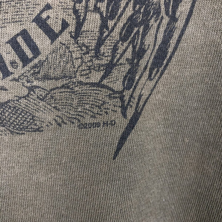 Harley-Davidson Motorcycle Bike T-shirt, Men's XL size cotton Khaki type Vintage Second Hand