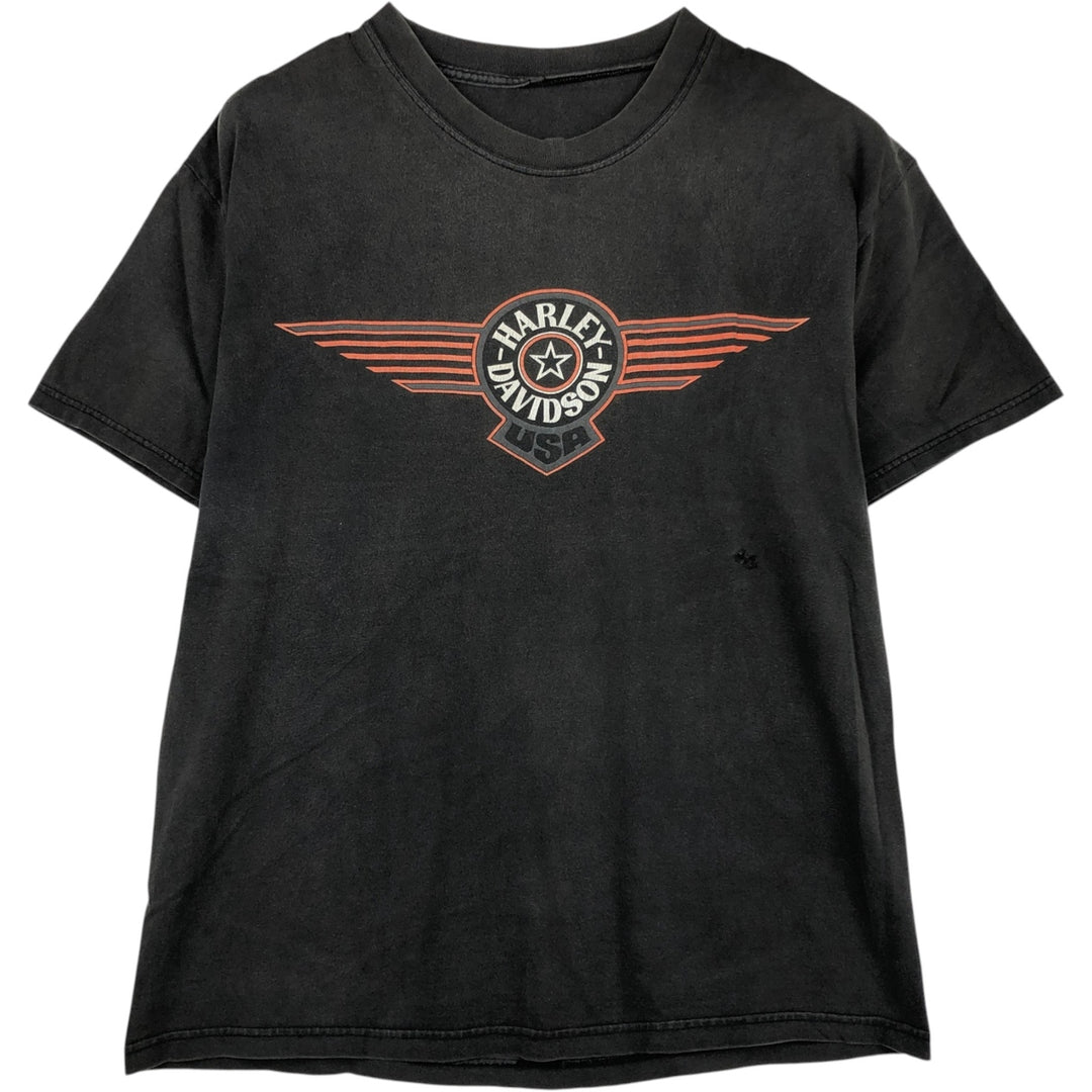 Harley-Davidson Motorcycle Bike T-shirt, Men's XL size unclear Charcoal Vintage Second Hand