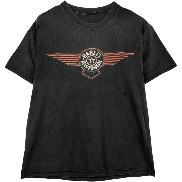 Harley-Davidson Motorcycle Bike T-shirt, Men's XL size unclear Charcoal Vintage Second Hand