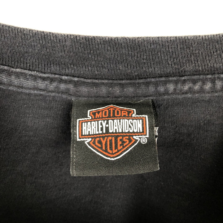 Harley-Davidson Motorcycle Bike T-shirt, Men's XL size unclear black type Vintage Second Hand