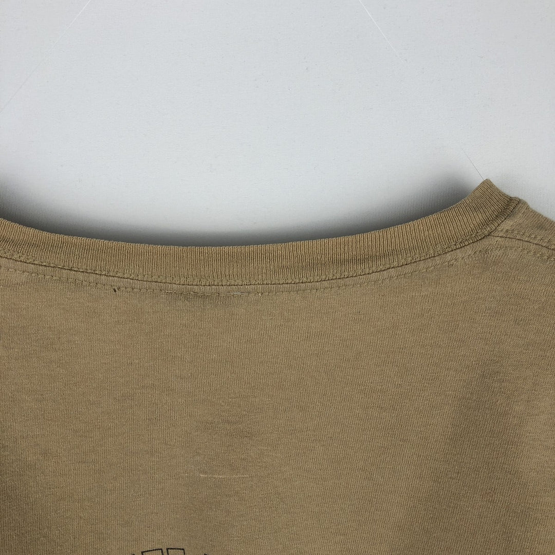 00'S Harley-Davidson Motorcycle Bike T-shirt Men's XL size unclear Beige type Vintage Second Hand