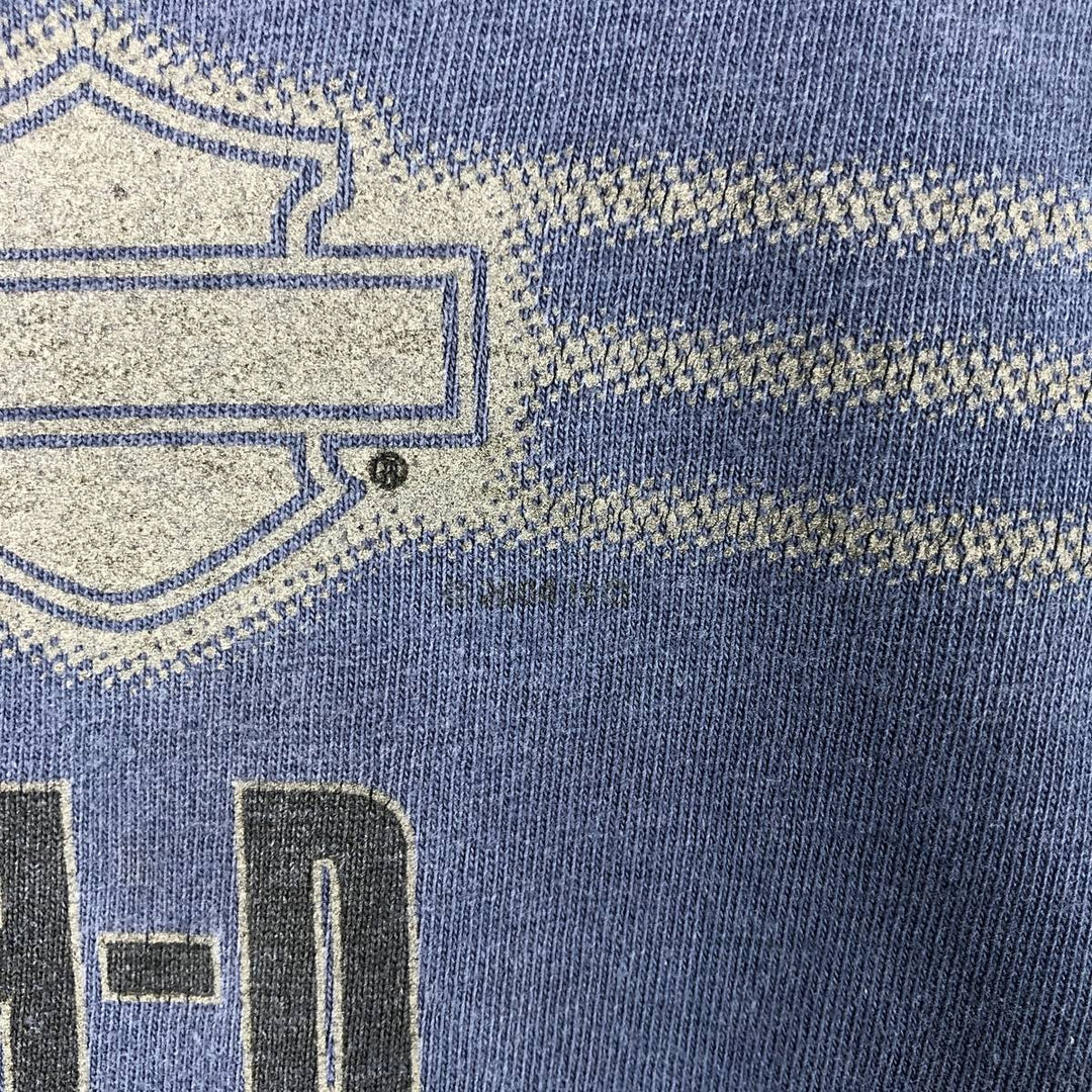 Harley-Davidson Motorcycle Bike T-shirt, Men's XXL cotton navy blue type Vintage Second Hand