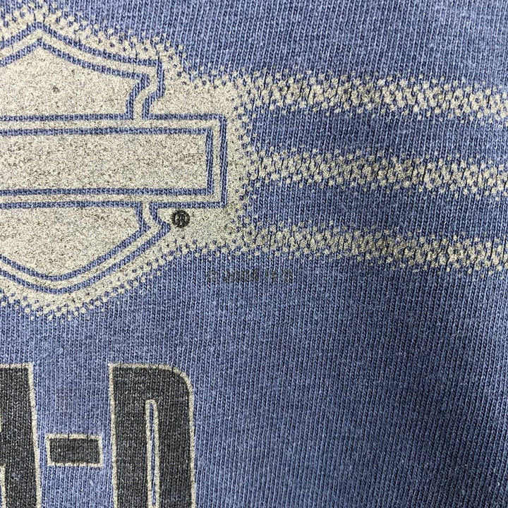 Harley-Davidson Motorcycle Bike T-shirt, Men's XXL cotton navy blue type Vintage Second Hand