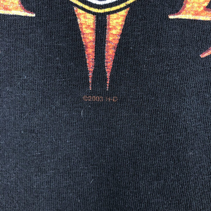 00'S Harley-Davidson Motorcycle Bike T-shirt Made in USA Men's XXL cotton black type Vintage Second Hand