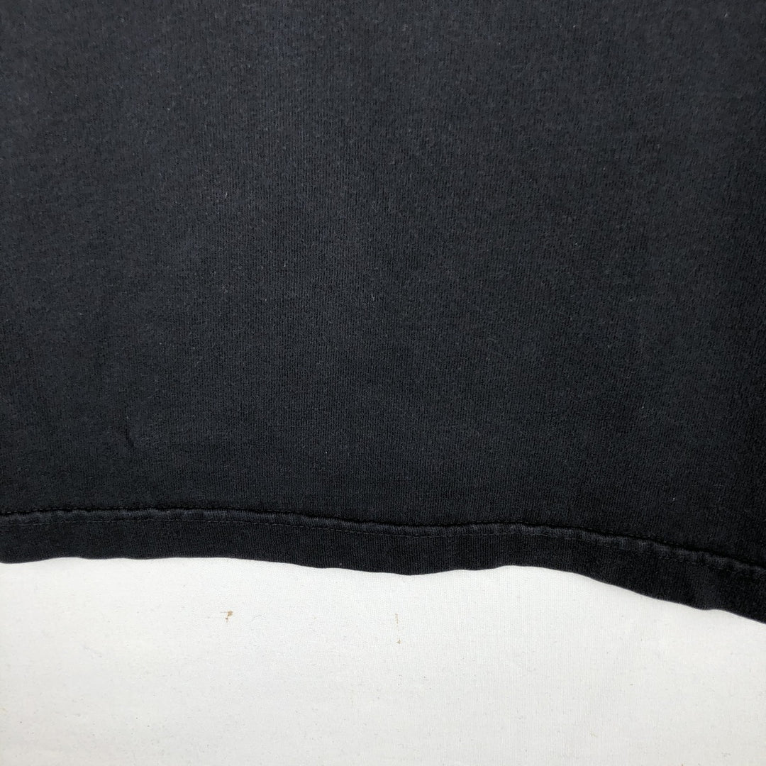 00'S Harley Davidson Eagle Pattern Fire Pattern Motorcycle Bike T-shirt Men's XL size unclear black type Vintage Second Hand