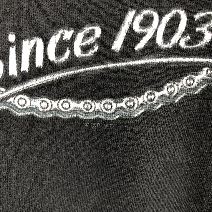 00'S Harley-Davidson Motorcycle Bike T-shirt Men's XL size cotton black type Vintage Second Hand