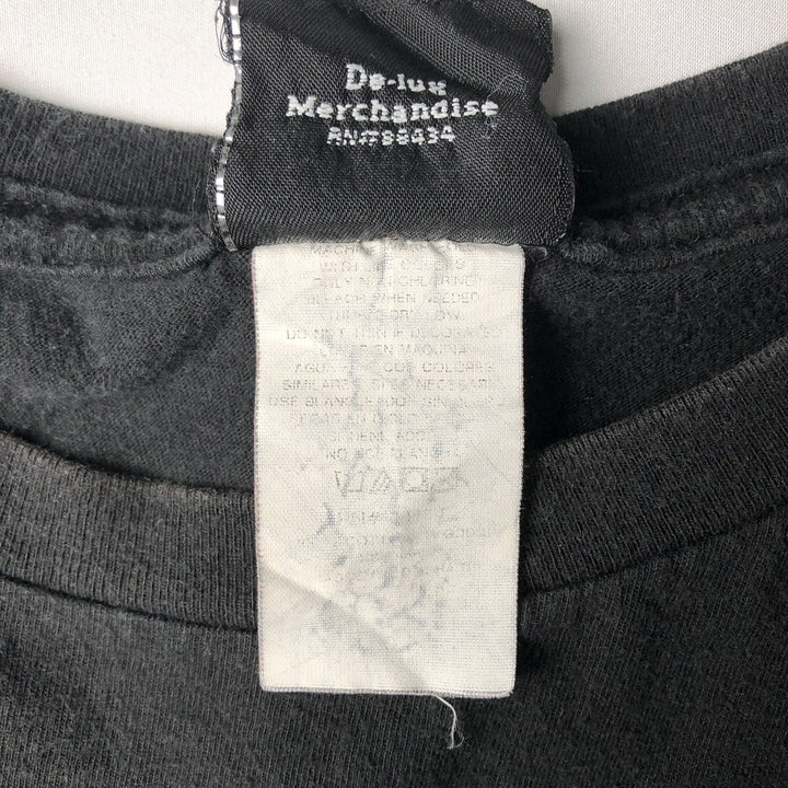00'S Harley-Davidson Motorcycle Bike T-shirt Men's L size unclear black type Vintage Second Hand