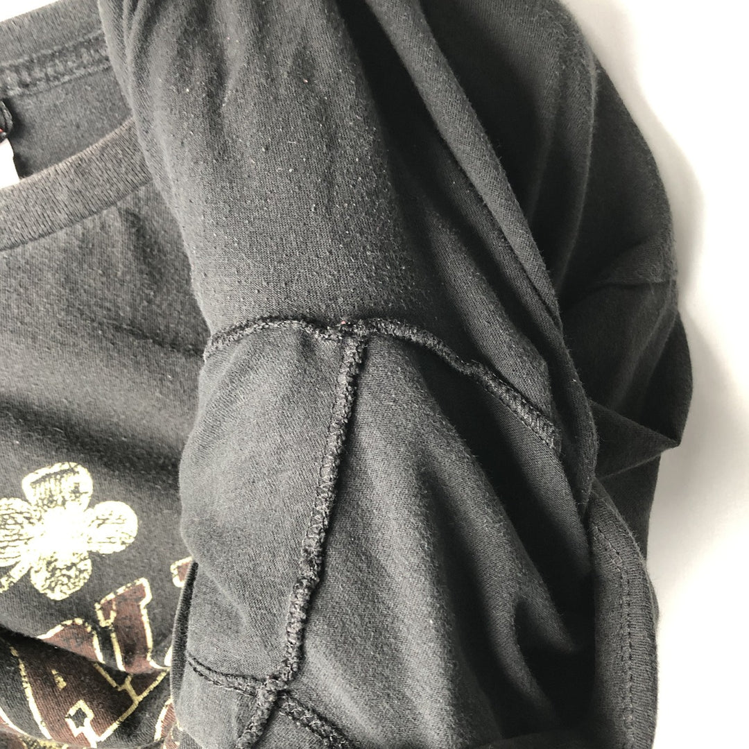 00'S Harley-Davidson Motorcycle Bike T-shirt Men's L size unclear black type Vintage Second Hand