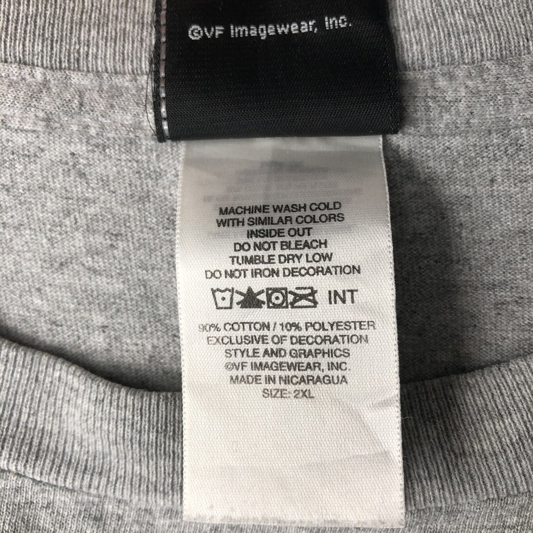 00'S Harley-Davidson Eagle Pattern Motorcycle Bike T-shirt Men's XXL cotton gray type Vintage Second Hand