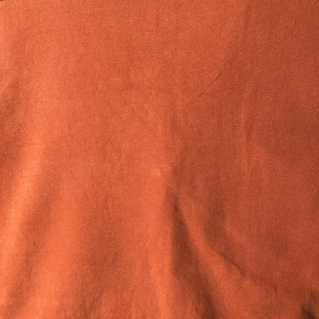 00'S Harley-Davidson Motorcycle Bike T-shirt Made in USA Men's XXL cotton orange type Vintage Second Hand