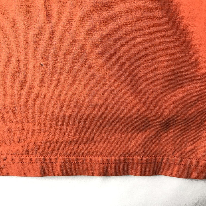00'S Harley-Davidson Motorcycle Bike T-shirt Made in USA Men's XXL cotton orange type Vintage Second Hand