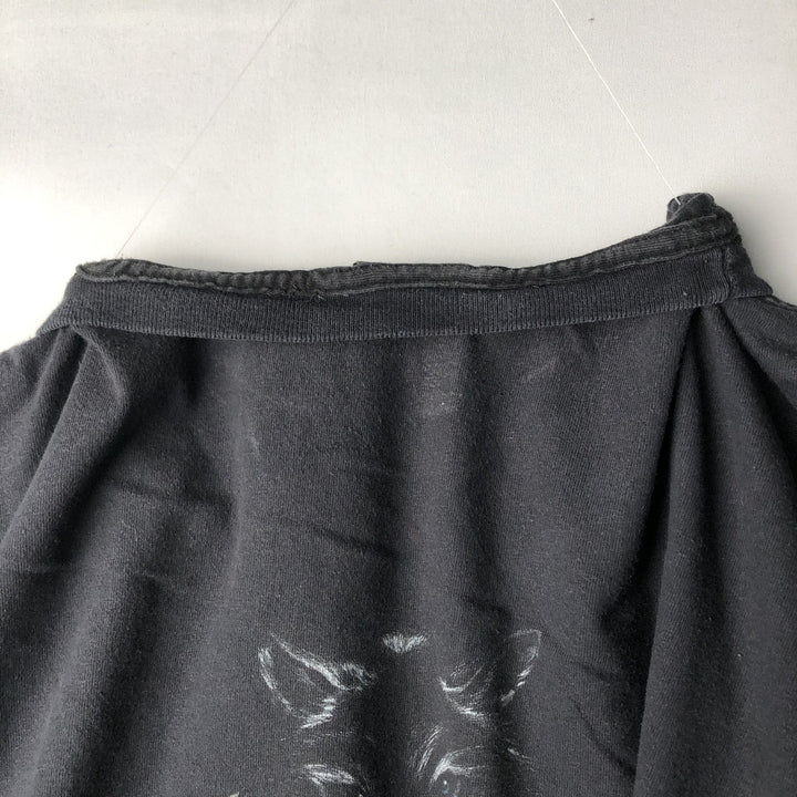 Harley-Davidson Checker Flag Motorcycle T-Shirt, Made in USA, Men's Size XL (approx.) cotton black type Vintage Second Hand