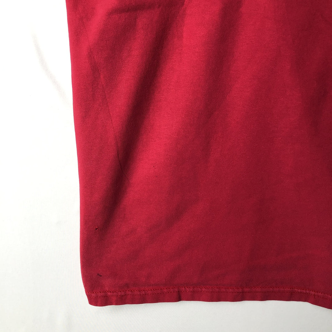 00'S Harley-Davidson Motorcycle Bike T-shirt Made in USA Men's XL cotton red type Vintage Second Hand